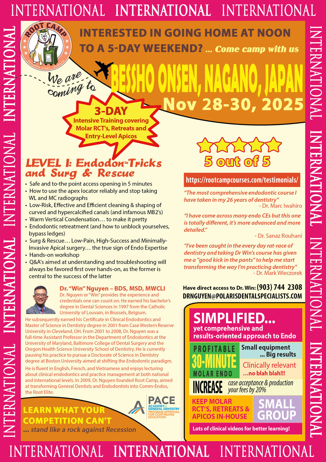 Nov 28-30, 2025 - Bessho Onsen, Nagano, Japan - E-TRACK Level I