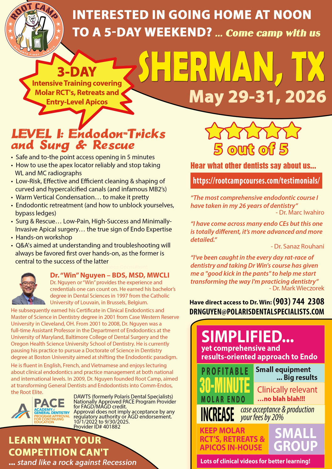 May 29-31, 2026 - Sherman, TX, USA - E-TRACK Level I
